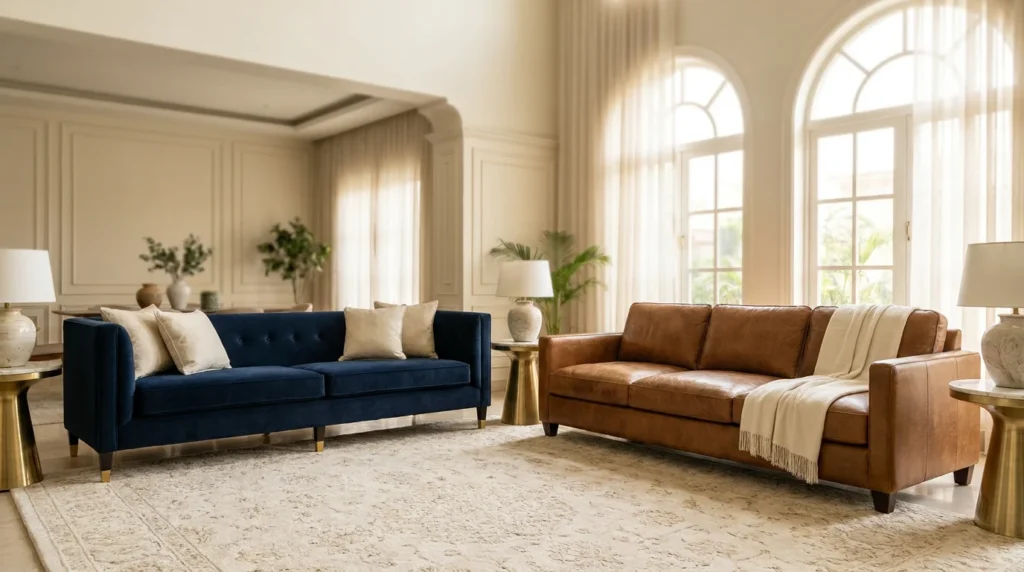 Fabric vs Leather Sofa in Pakistan: Heat, Kids, Price &amp; Which to Buy