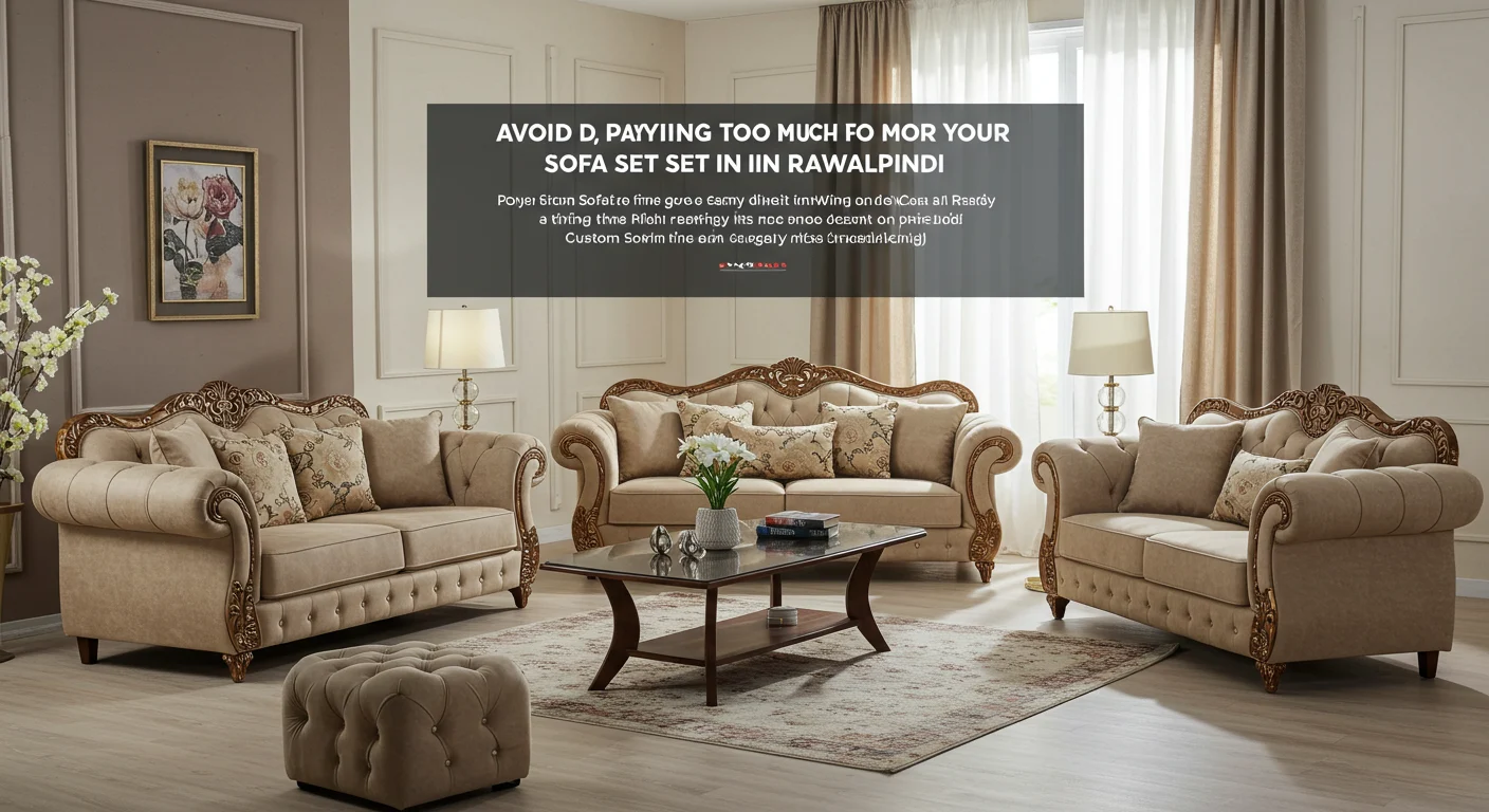 Avoid Paying Too Much for Your Sofa Set in Rawalpindi