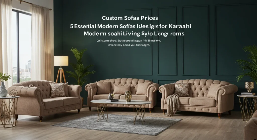 5 Essential Modern Sofa Designs for Karachi Living Rooms