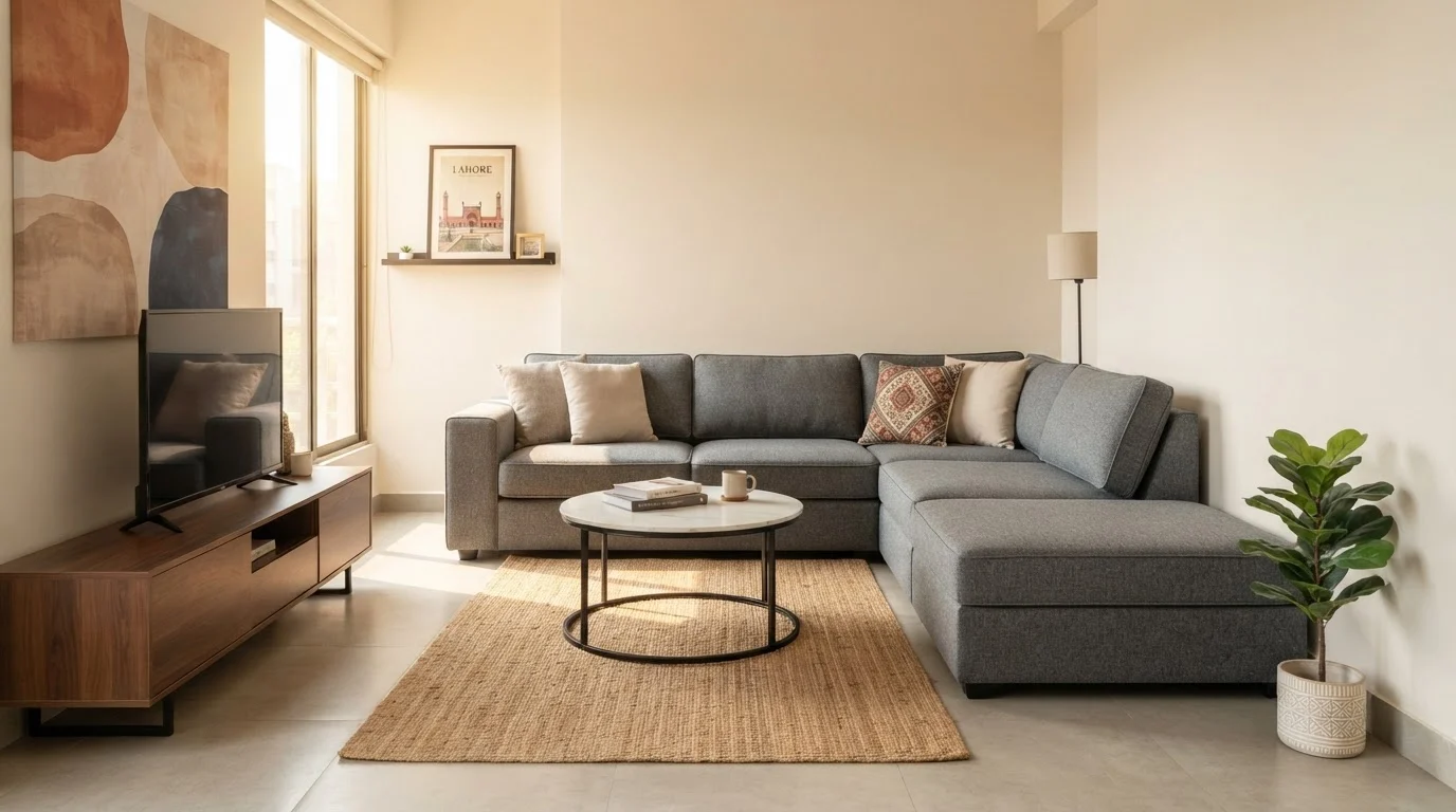 How to Arrange a Modular Sofa in Narrow Rooms