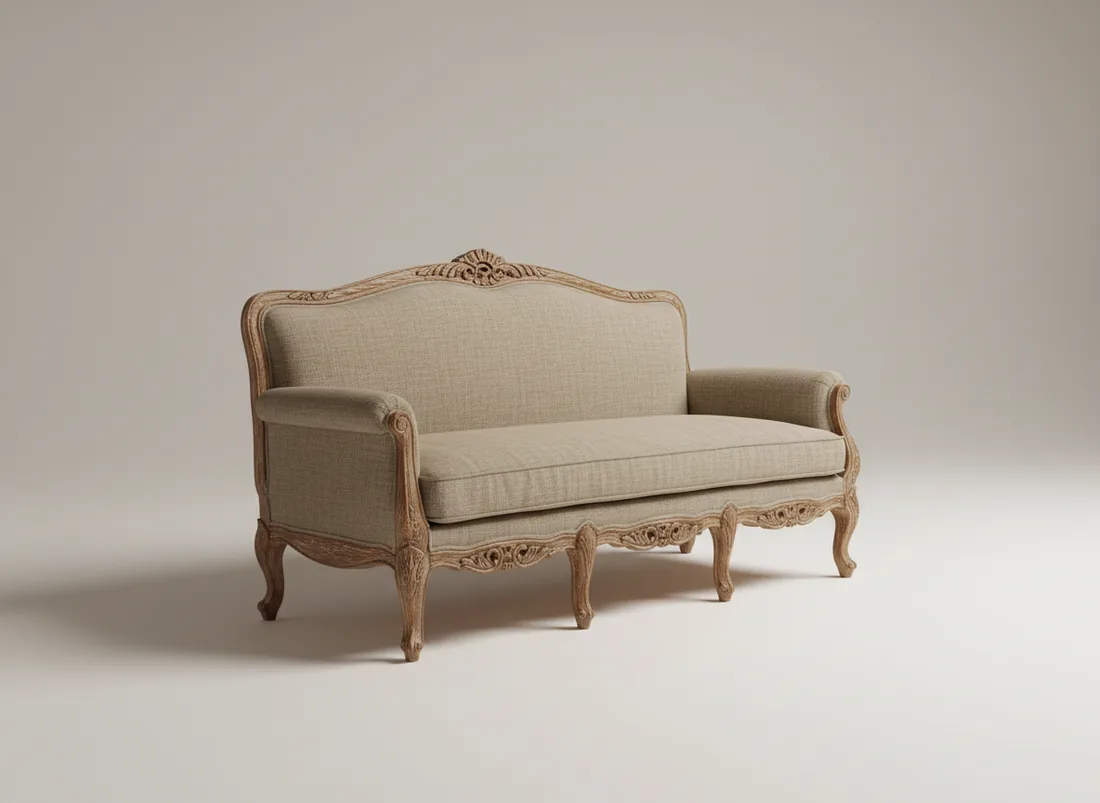 Antique-Finish Carved Sofa - L-shape sofa price in Pakistan, Gujrat