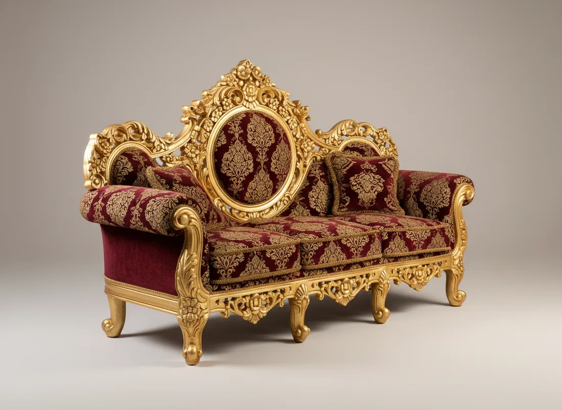 Bridal Carved Sofa Set - L-shape sofa price in Pakistan, Gujrat
