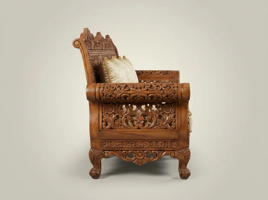 Hand-Carved 7-Seater Set view 2 - Gujrat, Pakistan