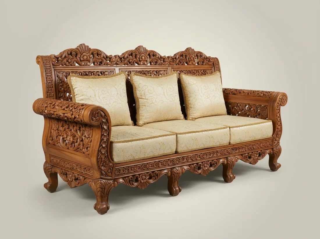 Hand-Carved 7-Seater Set view 3 - Gujrat, Pakistan