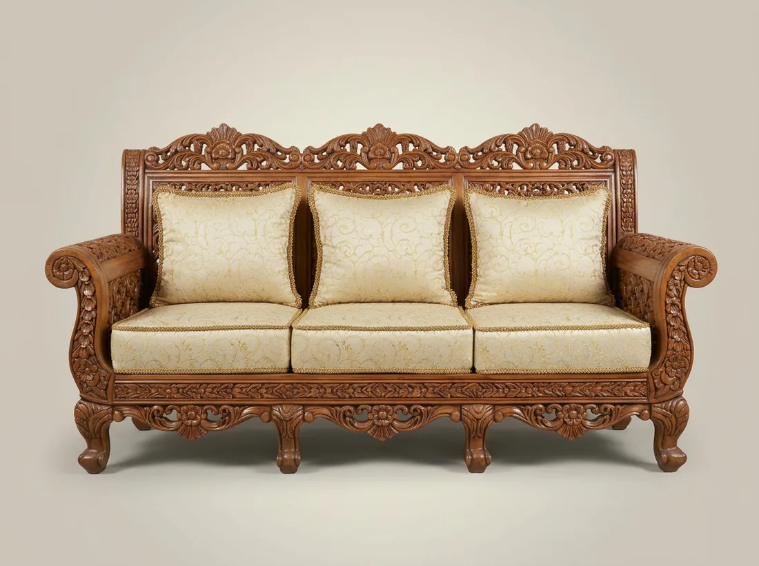 Hand-Carved 7-Seater Set view 4 - Gujrat, Pakistan