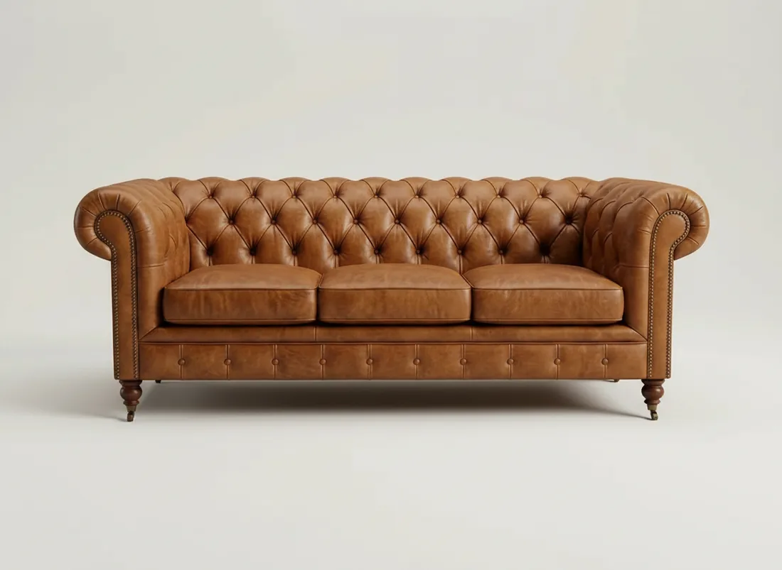 Leather Chesterfield Sofa view 4 - Gujrat, Pakistan