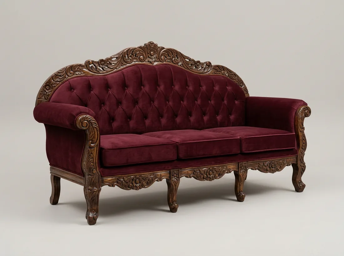 Classic Chinyoti Carved Sofa - L-shape sofa price in Pakistan, Gujrat