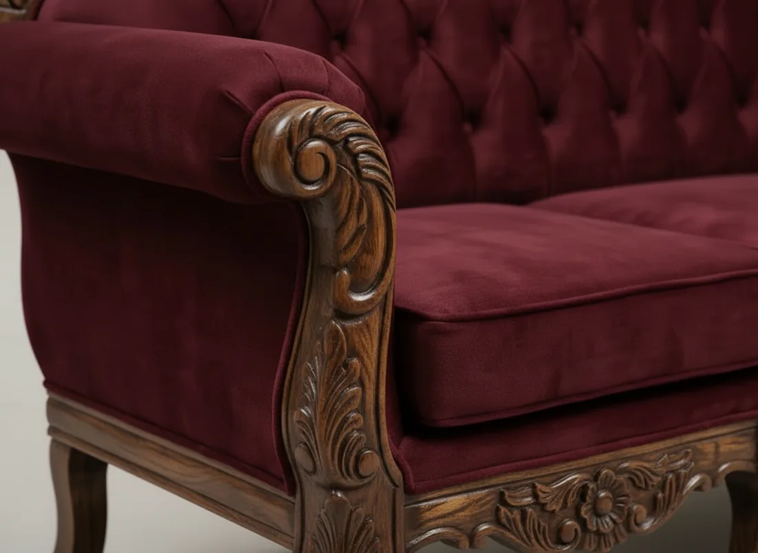 Classic Chinyoti Carved Sofa view 5 - Gujrat, Pakistan