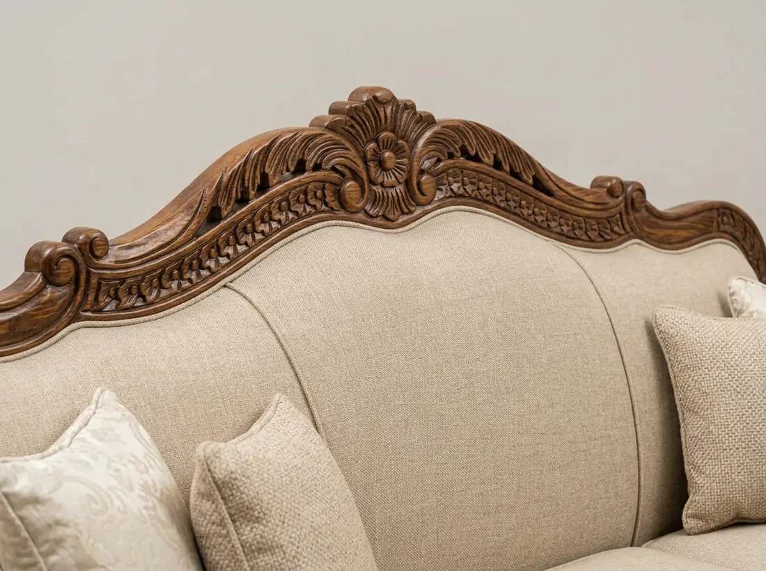 Curved-Back Chinyoti Sofa view 5 - Gujrat, Pakistan