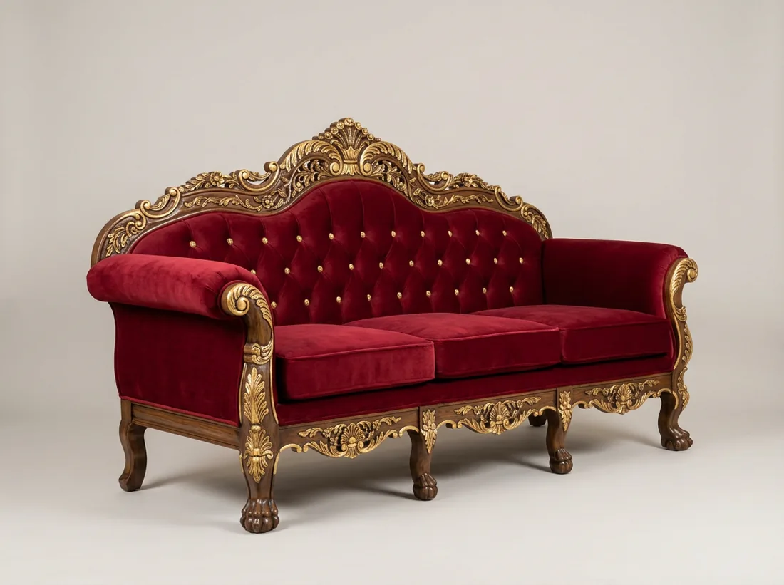 Royal Mughal Carved Sofa - L-shape sofa price in Pakistan, Gujrat