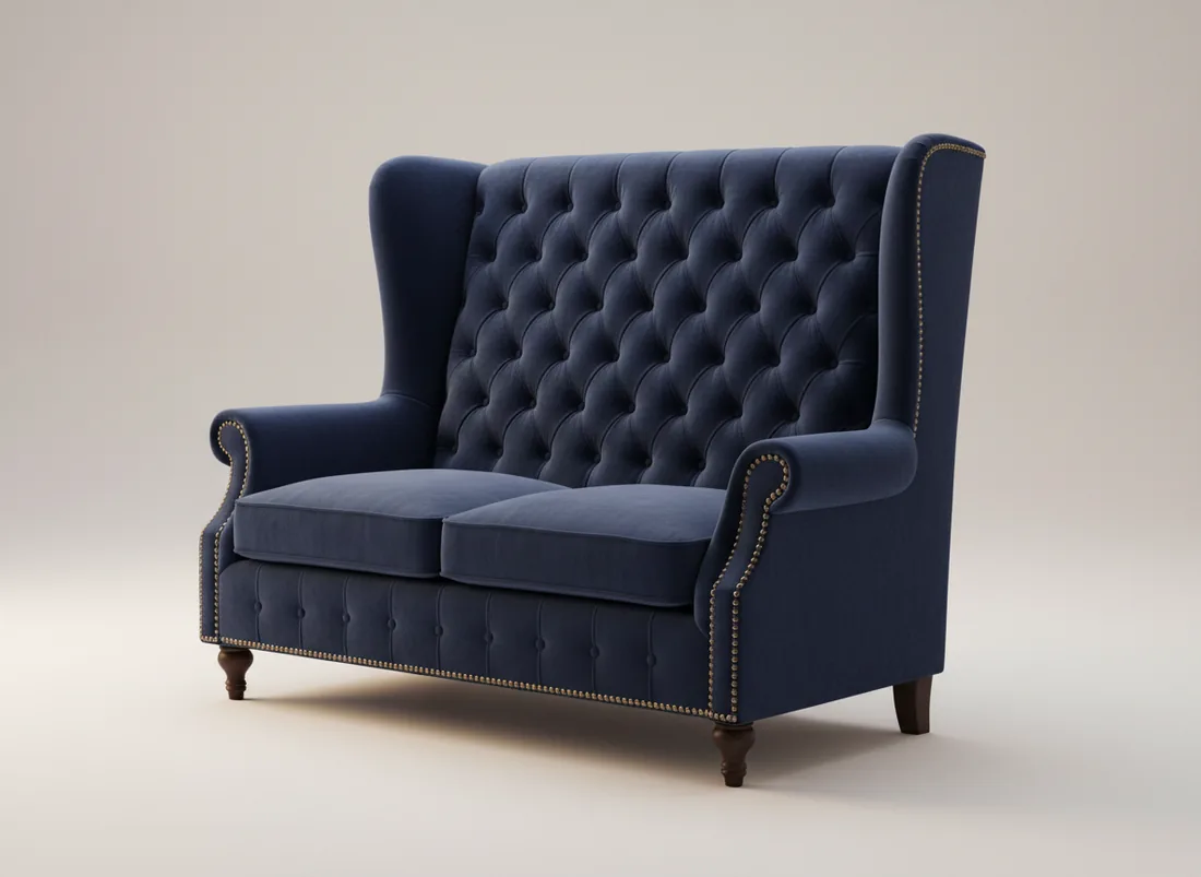 Wingback Chesterfield Sofa - L-shape sofa price in Pakistan, Gujrat