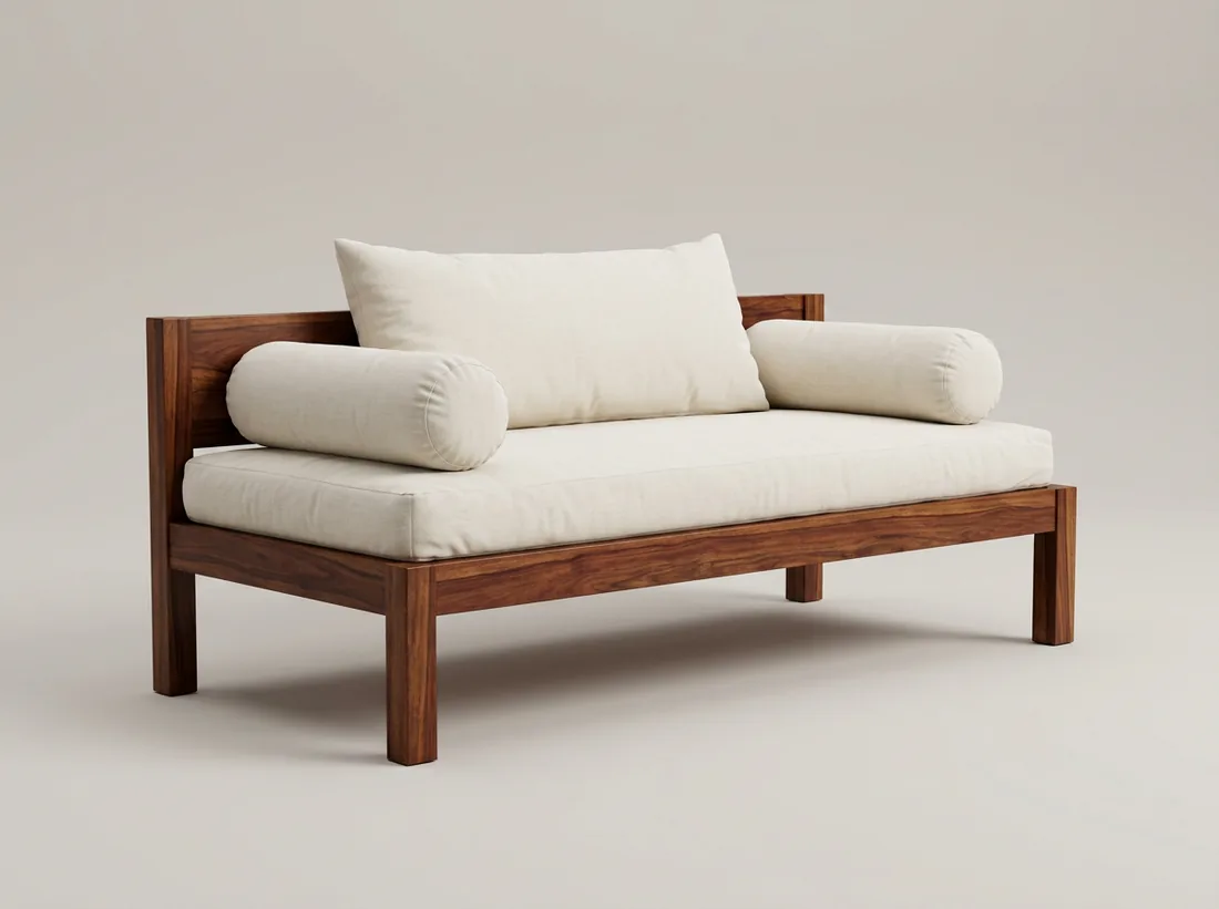 Plain Wooden Dewan - L-shape sofa price in Pakistan, Gujrat