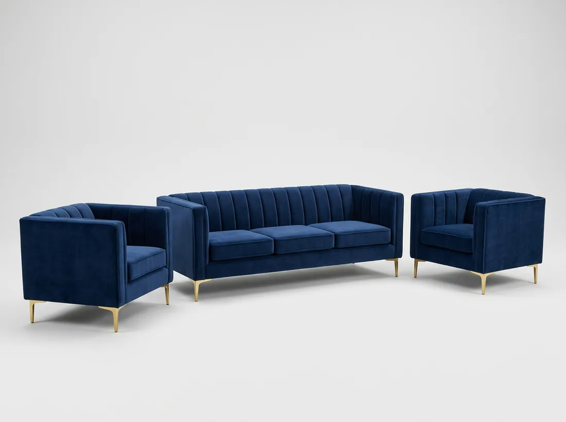 Velvet Drawing Room Set - L-shape sofa price in Pakistan, Gujrat