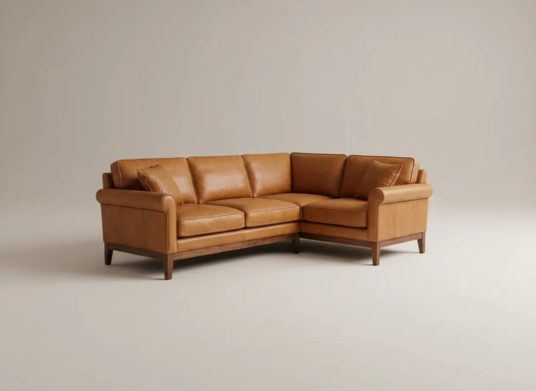 Premium Leather L-Shape Sofa - L-shape sofa price in Pakistan, Gujrat