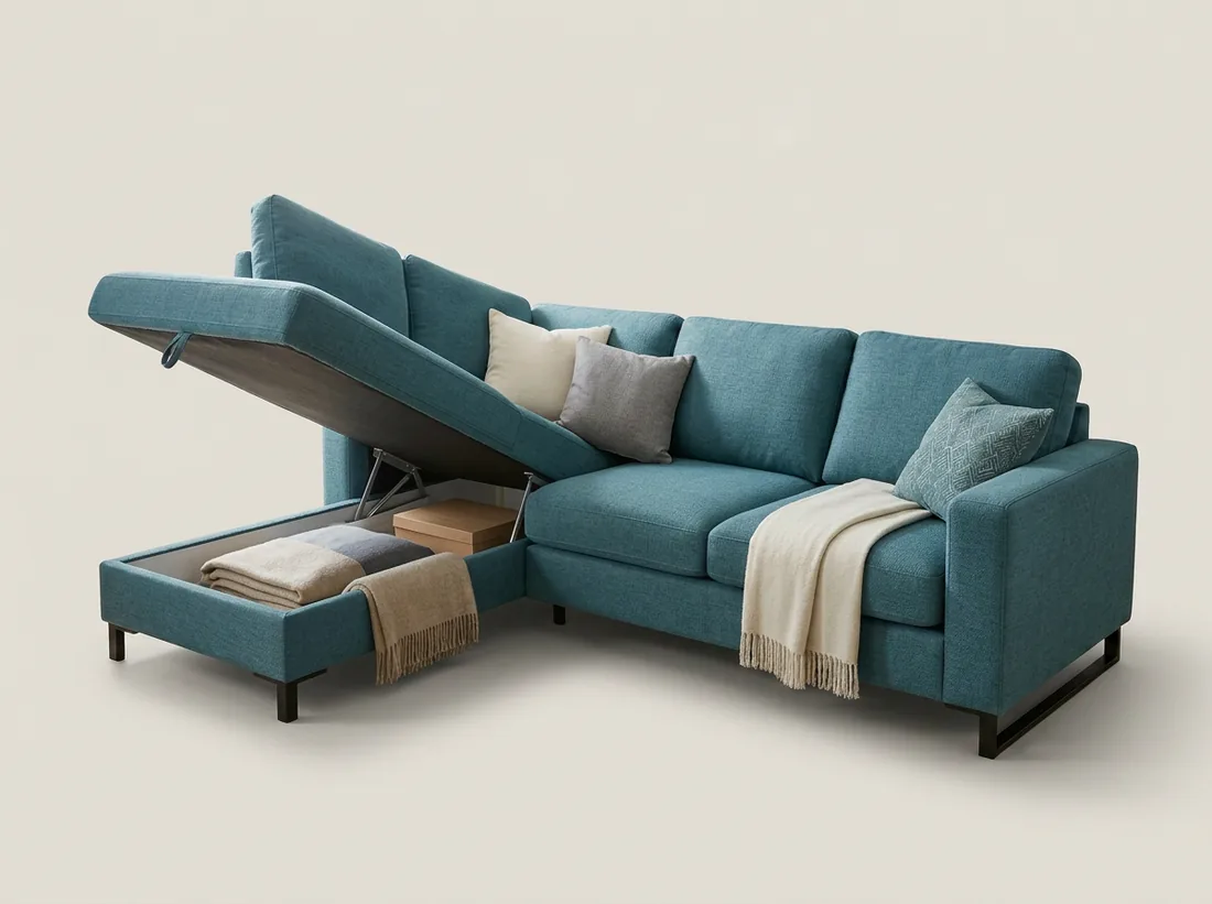 Storage Corner Sofa - L-shape sofa price in Pakistan, Gujrat