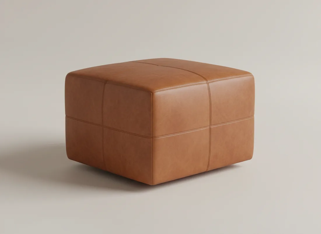 Leather Ottoman - L-shape sofa price in Pakistan, Gujrat