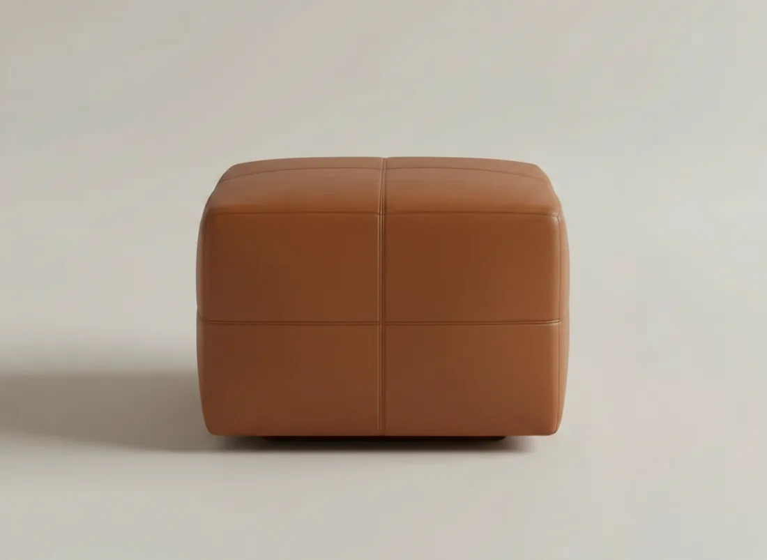 Leather Ottoman view 2 - Gujrat, Pakistan