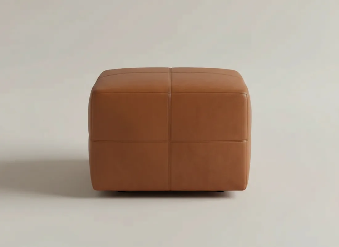 Leather Ottoman view 4 - Gujrat, Pakistan