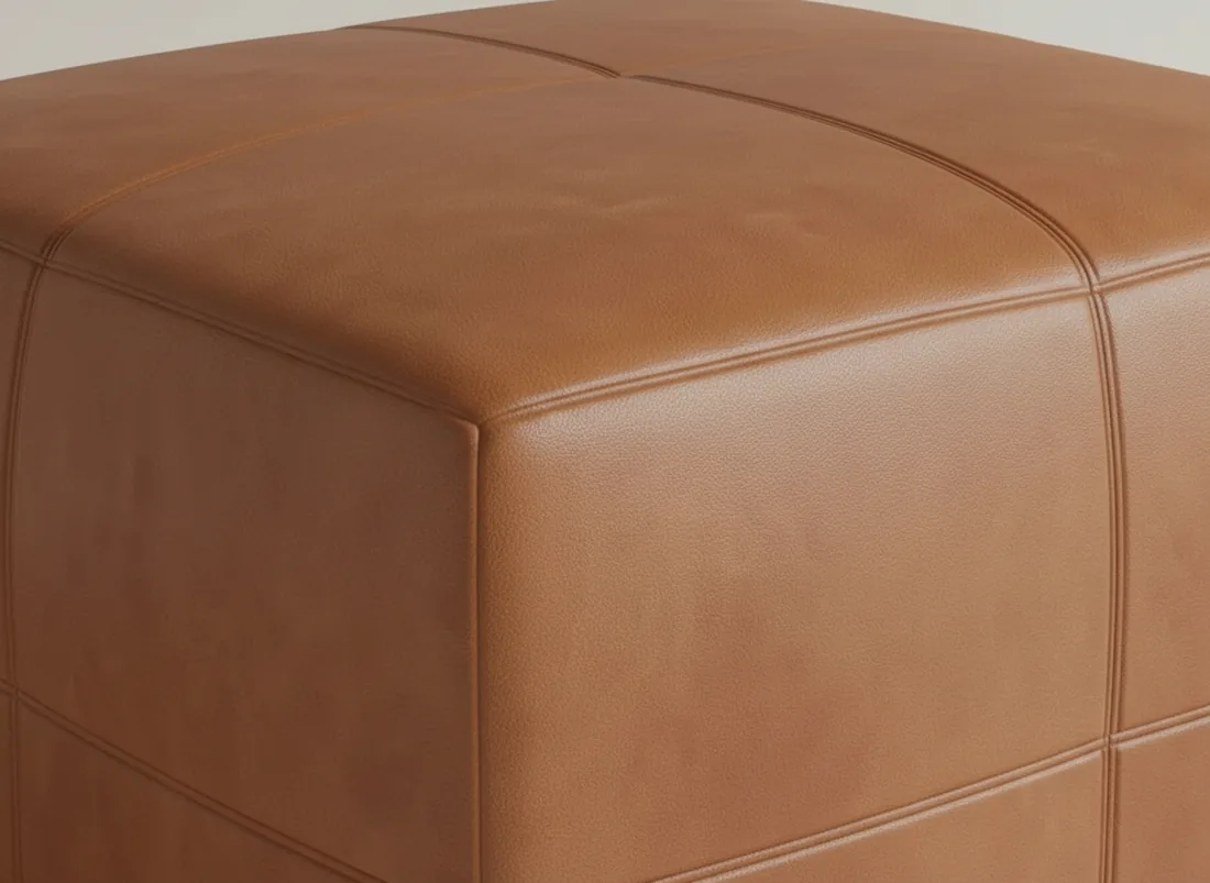 Leather Ottoman view 5 - Gujrat, Pakistan