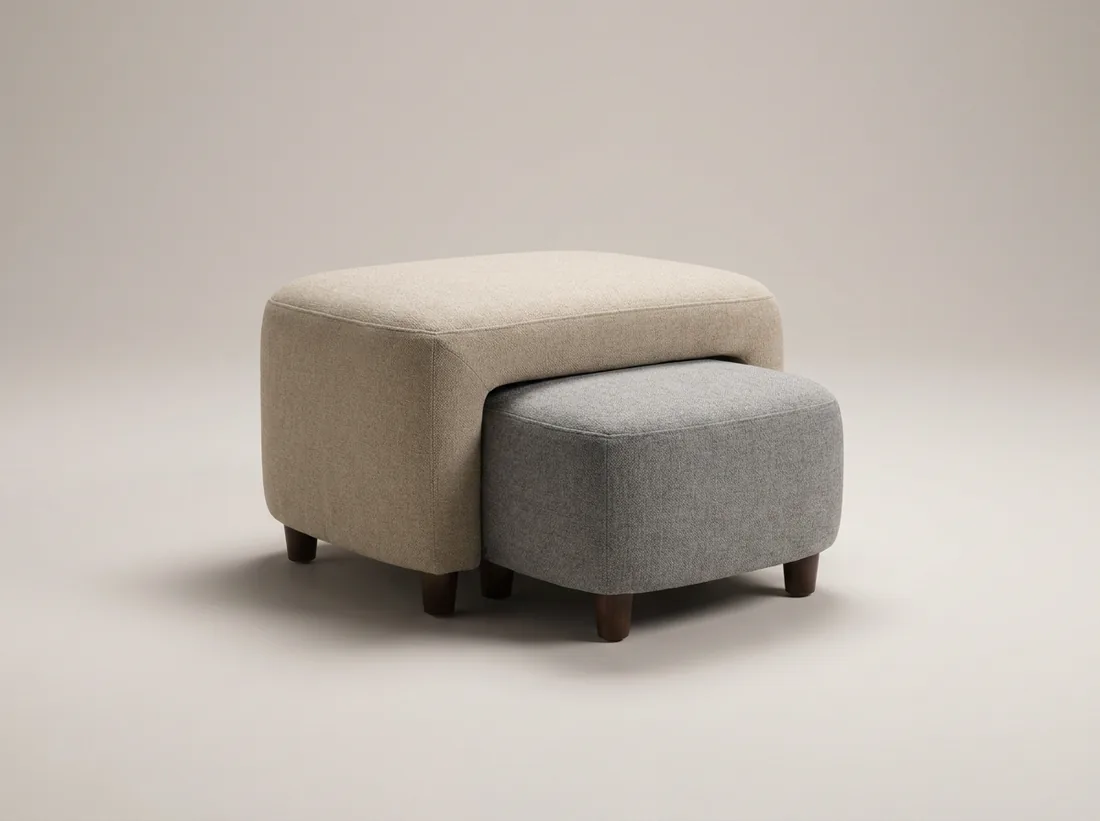 Nesting Ottoman Set - L-shape sofa price in Pakistan, Gujrat