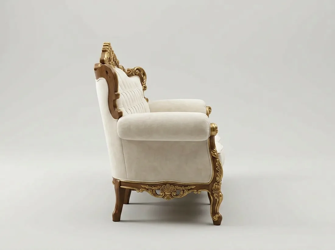 Gold-Accent Turkish Sofa view 2 - Gujrat, Pakistan