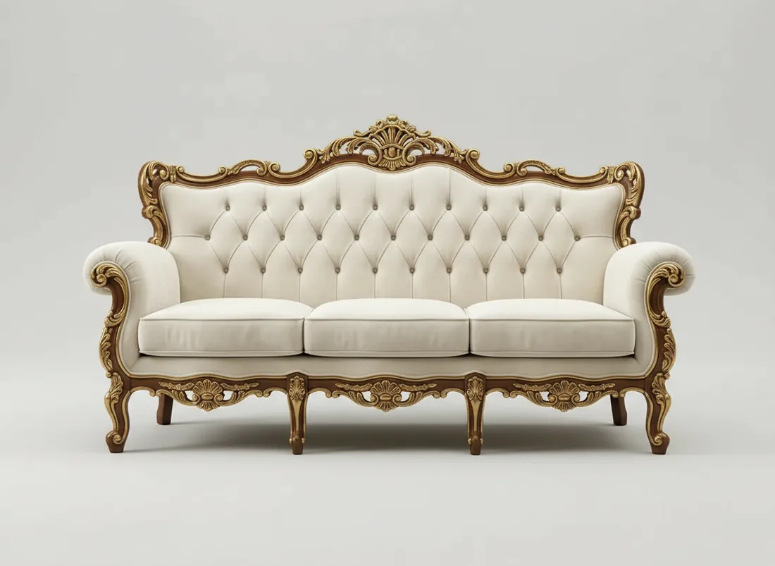 Gold-Accent Turkish Sofa view 4 - Gujrat, Pakistan