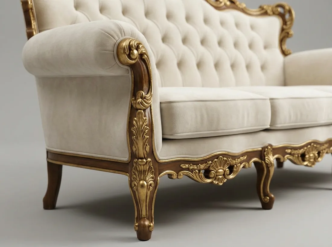 Gold-Accent Turkish Sofa view 5 - Gujrat, Pakistan