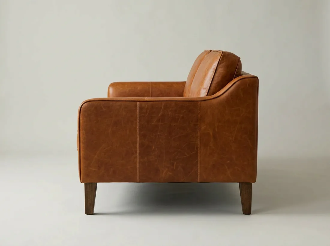 Cognac Leather Sofa view 2 - Gujrat, Pakistan