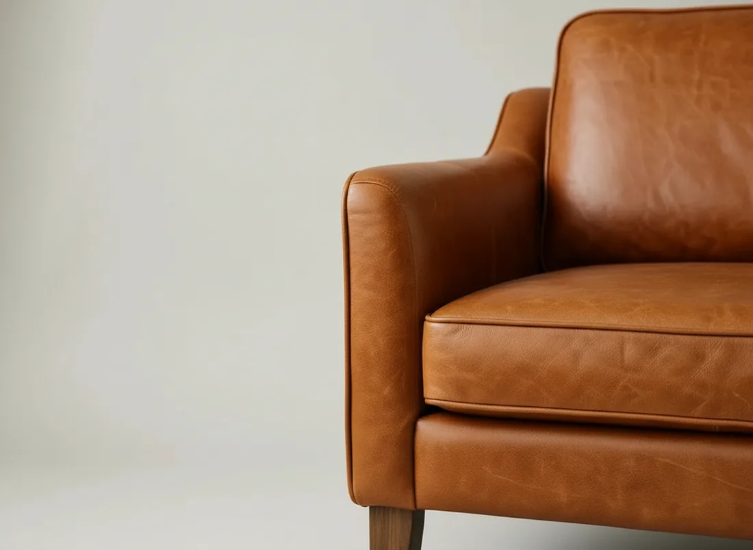 Cognac Leather Sofa view 5 - Gujrat, Pakistan