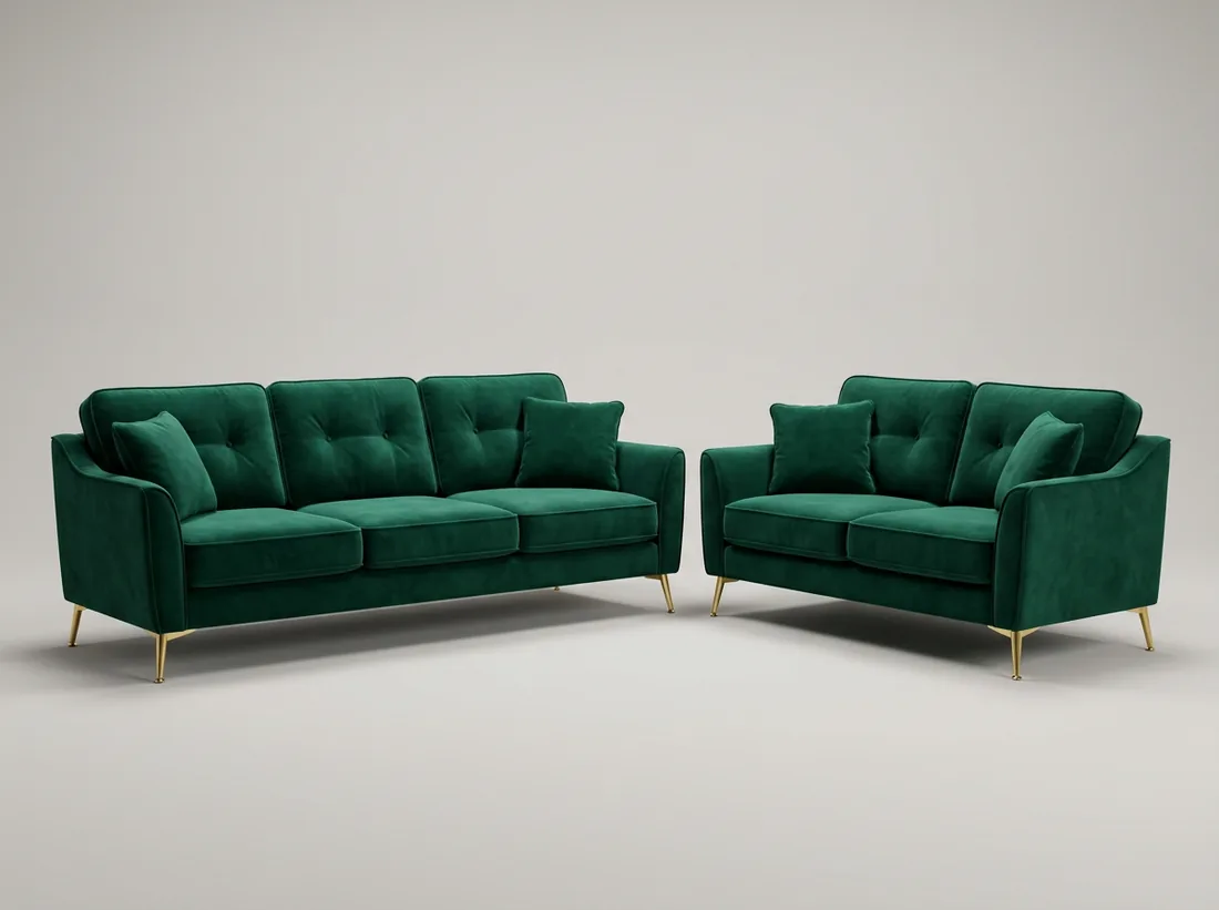 Velvet 7-Seater Set - L-shape sofa price in Pakistan, Gujrat