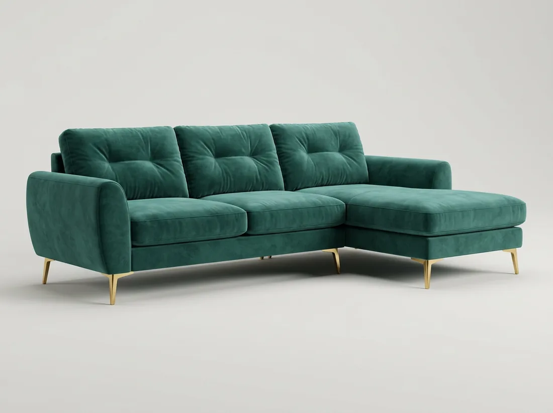 Velvet L-Shape Sectional - L-shape sofa price in Pakistan, Gujrat