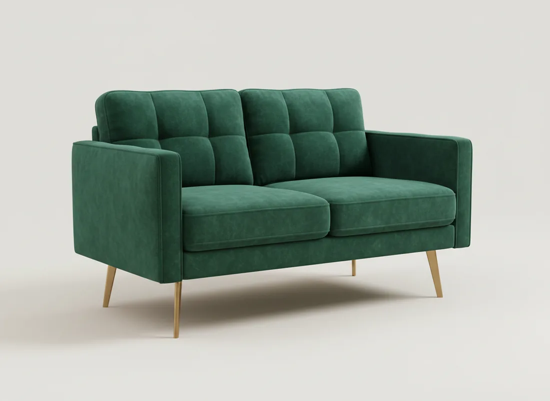 Velvet 2-Seater Loveseat - L-shape sofa price in Pakistan, Gujrat