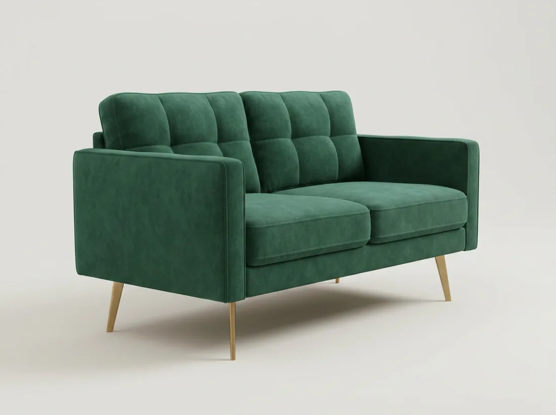 Velvet 2-Seater Loveseat view 3 - Gujrat, Pakistan