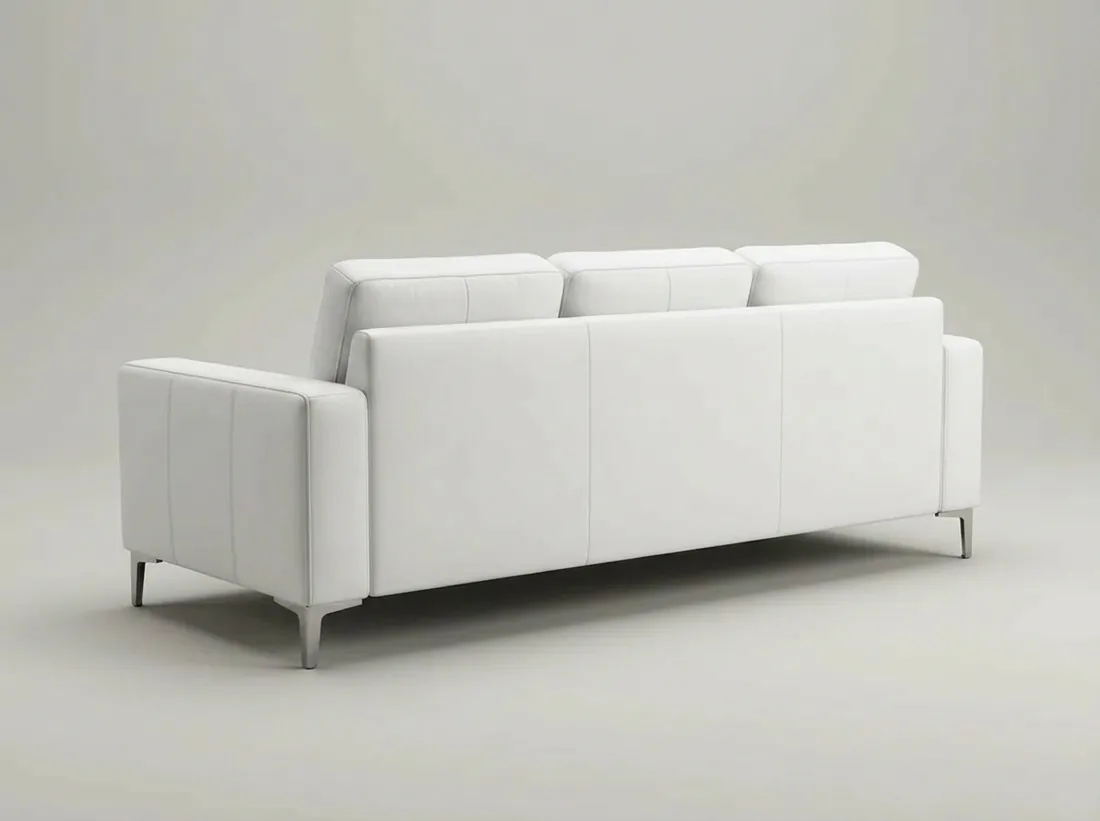 White Leather Sofa view 3 - Gujrat, Pakistan