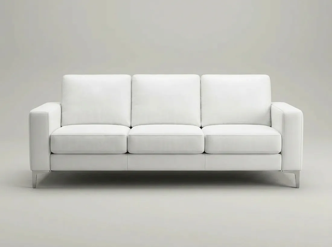 White Leather Sofa view 4 - Gujrat, Pakistan