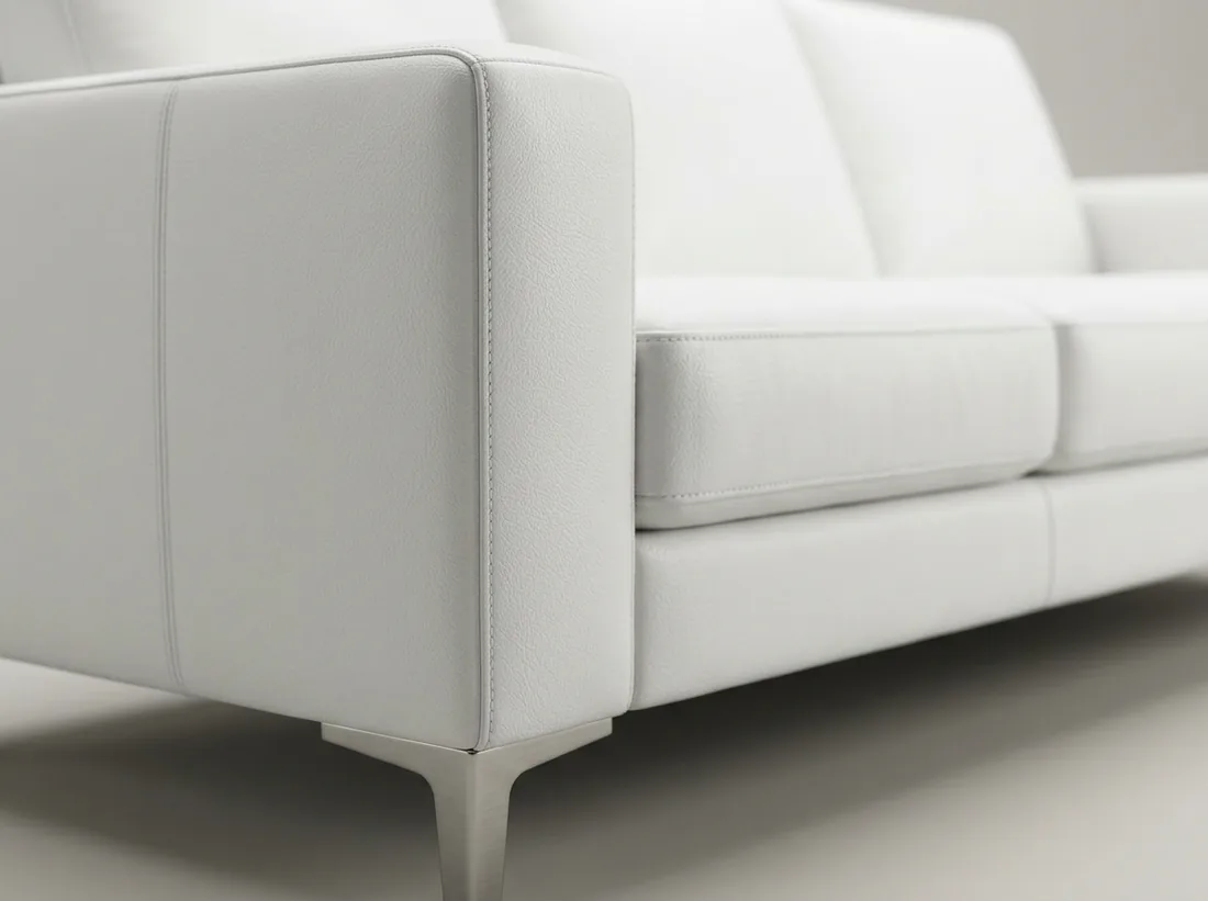 White Leather Sofa view 5 - Gujrat, Pakistan