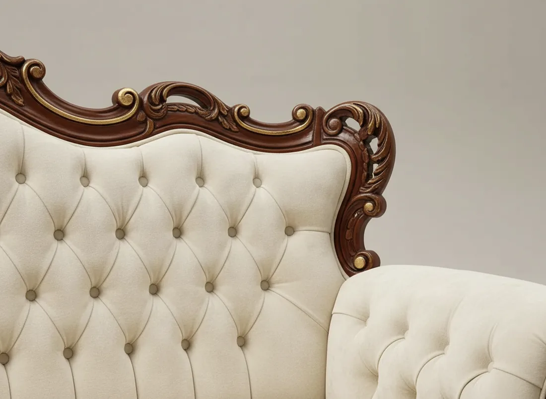 Ornately Carved Victorian Sofa view 5 - Gujrat, Pakistan