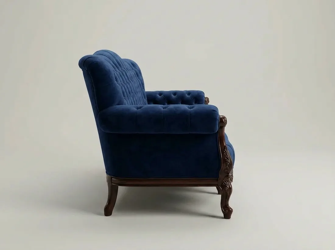 Deep-Tufted Victorian Sofa view 2 - Gujrat, Pakistan