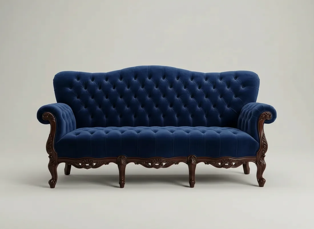 Deep-Tufted Victorian Sofa view 4 - Gujrat, Pakistan