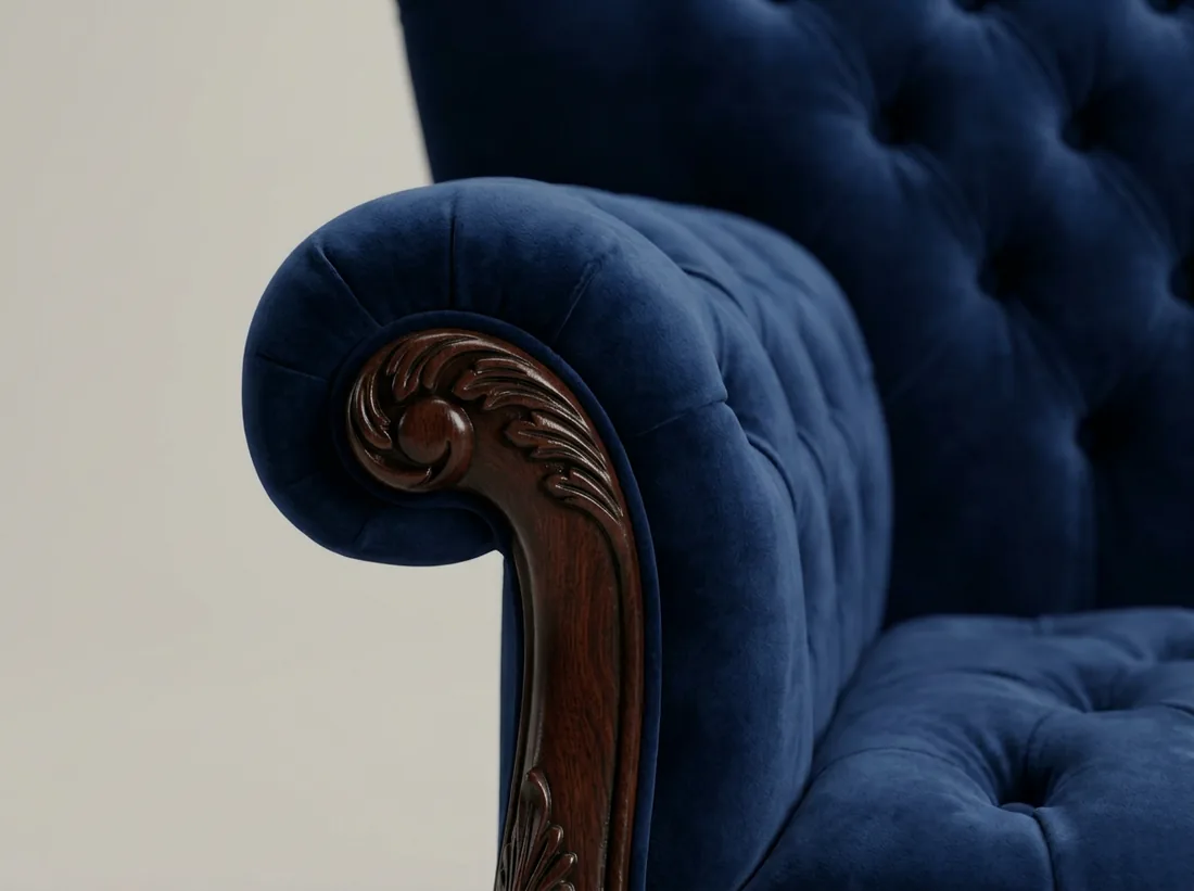 Deep-Tufted Victorian Sofa view 5 - Gujrat, Pakistan