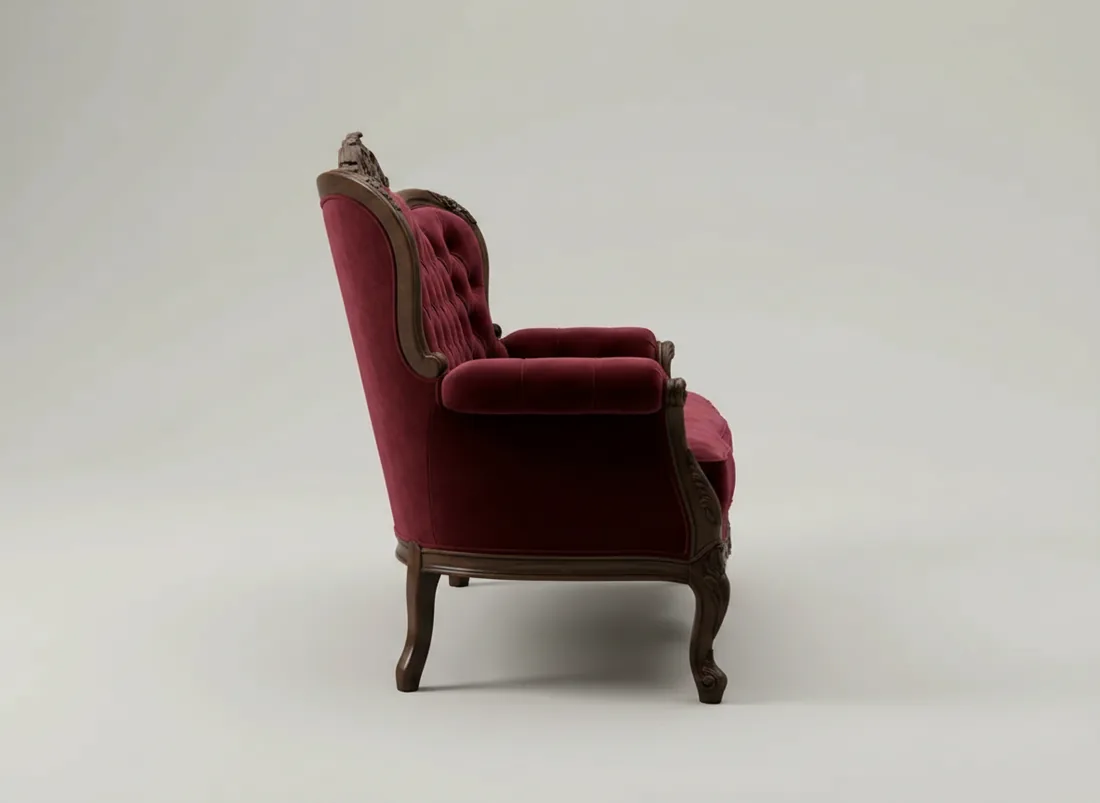 Velvet Victorian Sofa view 2 - Gujrat, Pakistan