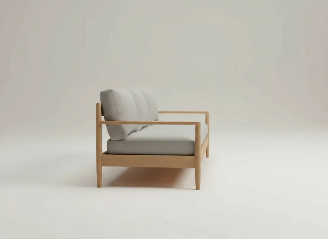 Modern Minimal Wooden Sofa view 2 - Gujrat, Pakistan