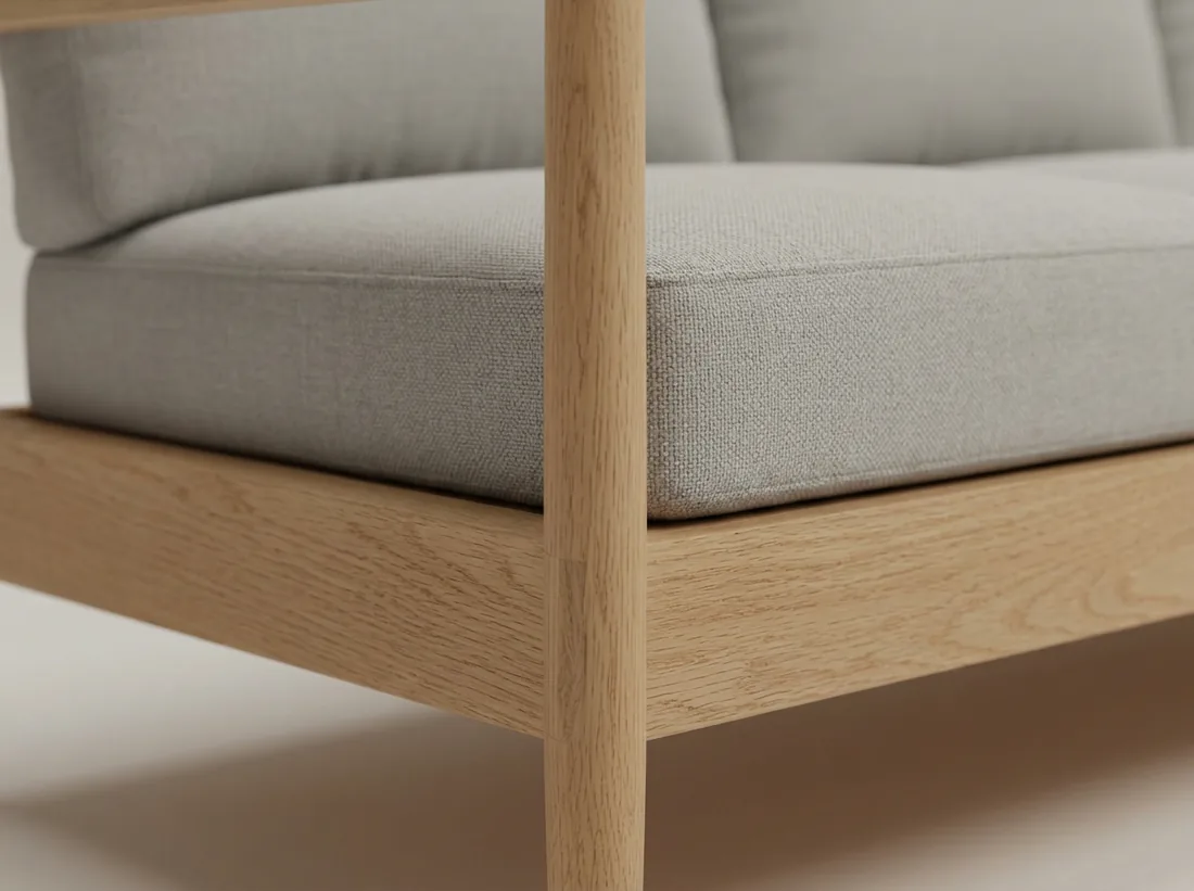 Modern Minimal Wooden Sofa view 5 - Gujrat, Pakistan