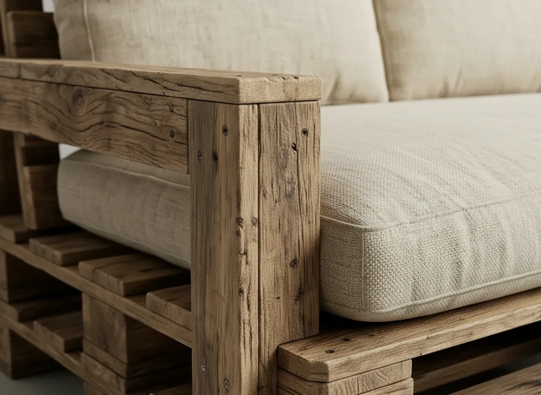 Pallet-Style Wooden Sofa view 5 - Gujrat, Pakistan