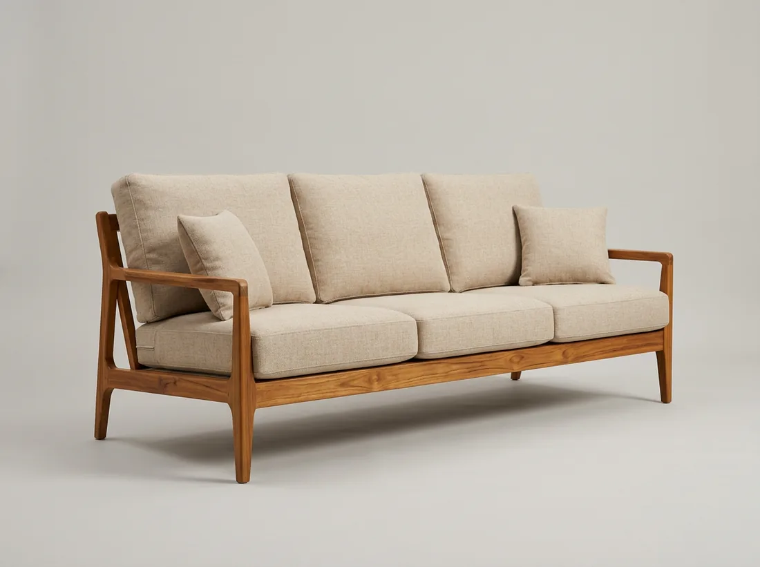 Teak Wood Sofa - L-shape sofa price in Pakistan, Gujrat
